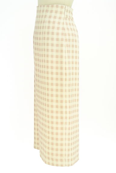 PROPORTION BODY DRESSING（プロポーションボディ ドレッシング）の古着「ギンガムチェックロングスカート（ロングスカート・マキシスカート）」大画像３へ