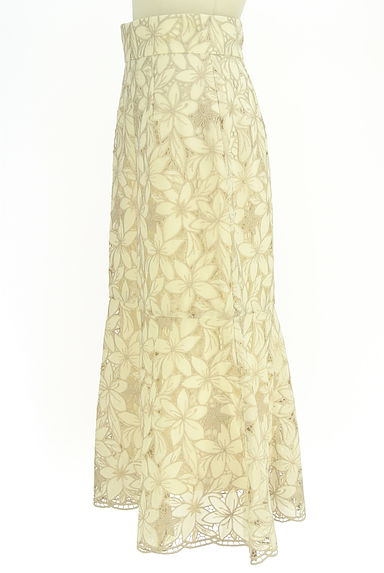 PROPORTION BODY DRESSING（プロポーションボディ ドレッシング）の古着「花刺繍シフォンマーメイドスカート（ロングスカート・マキシスカート）」大画像３へ