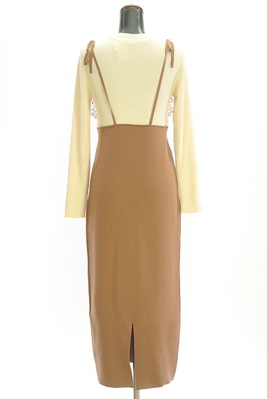 PROPORTION BODY DRESSING（プロポーションボディ ドレッシング）の古着「ドッキングニットキャミワンピース（ワンピース・チュニック）」大画像２へ