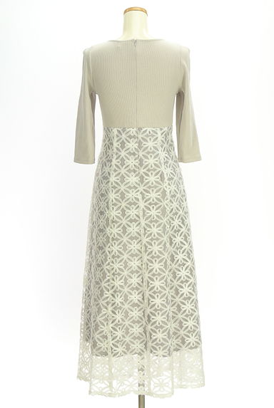 JILL by JILLSTUART（ジルバイジルスチュアート）の古着「花柄チュールロングワンピース（ワンピース・チュニック）」大画像２へ