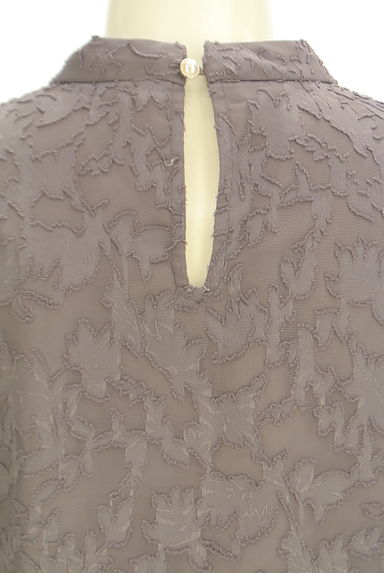 PROPORTION BODY DRESSING（プロポーションボディ ドレッシング）の古着「リーフジャガードシフォンカットソー（カットソー・プルオーバー）」大画像４へ