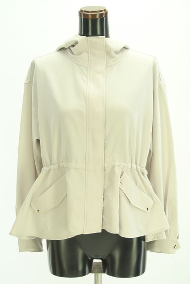 PROPORTION BODY DRESSING（プロポーションボディ ドレッシング）の古着「ペプラムフーディブルゾン（ブルゾン・スタジャン）」大画像１へ