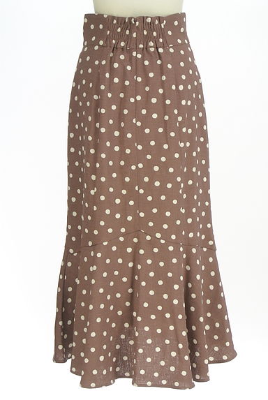 JILL by JILLSTUART（ジルバイジルスチュアート）の古着「裾フリルドットロングスカート（ロングスカート・マキシスカート）」大画像２へ