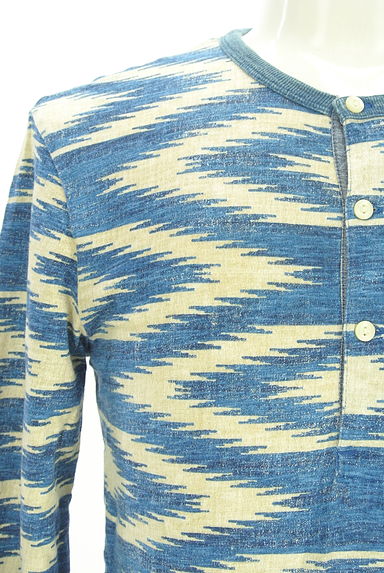 POLO RALPH LAUREN（ポロラルフローレン）の古着「ネイティブ柄ヘンリーネックカットソー（カットソー・プルオーバー）」大画像４へ