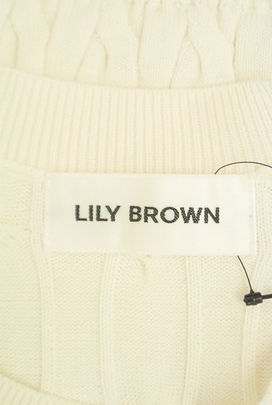 Lily Brown（リリーブラウン）の古着「ワンポイントケーブルニット（ニット）」大画像６へ