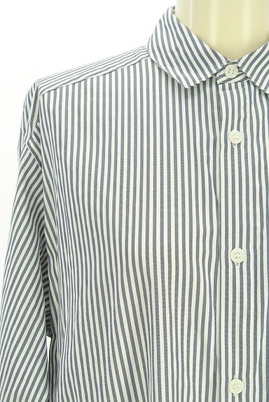 Te chichi（テチチ）の古着「Lugnoncure ストライプロングシャツワンピース（ワンピース・チュニック）」大画像４へ