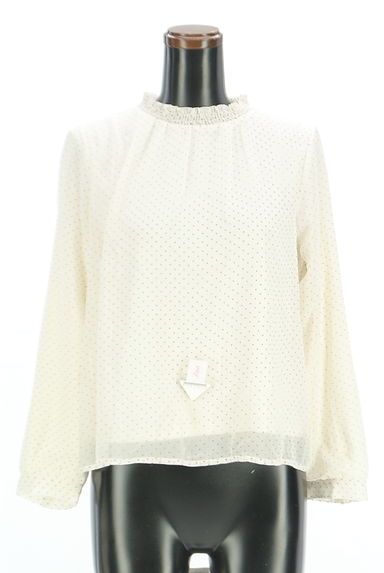 anySiS（エニィスィス）の古着「フロッキードットシフォンブラウス（カットソー・プルオーバー）」大画像４へ