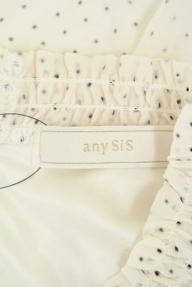 anySiS（エニィスィス）の古着「フロッキードットシフォンブラウス（カットソー・プルオーバー）」大画像６へ