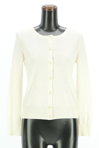NATURAL BEAUTY BASIC（ナチュラルビューティベーシック）の古着「光沢ボタンニットカーディガン（カーディガン・ボレロ）」大画像１へ