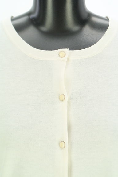 NATURAL BEAUTY BASIC（ナチュラルビューティベーシック）の古着「光沢ボタンニットカーディガン（カーディガン・ボレロ）」大画像４へ