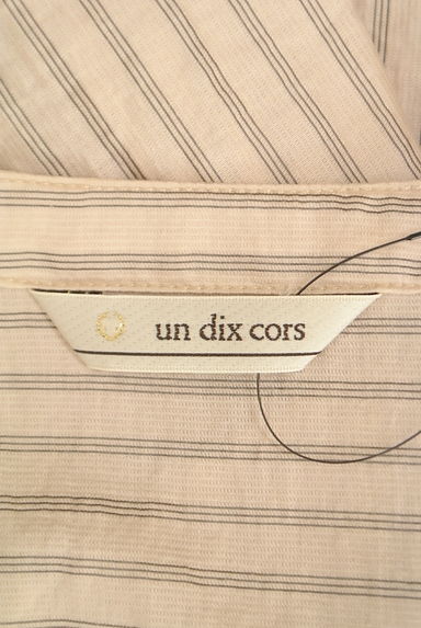 un dix cors（アンディコール）の古着「ノーカラーストライプブラウス（ブラウス）」大画像６へ