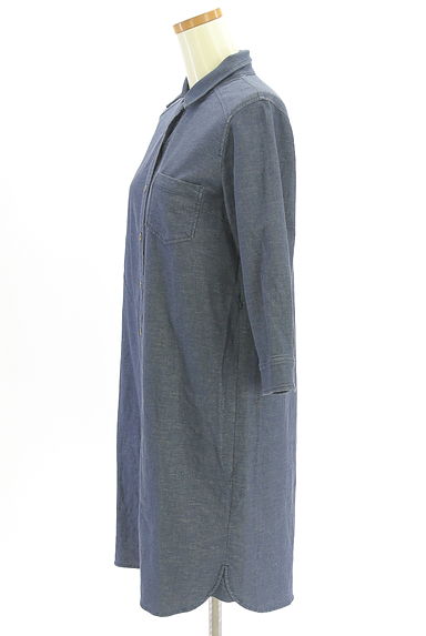 Stola.（ストラ）の古着「膝丈デニムシャツワンピース（ワンピース・チュニック）」大画像３へ