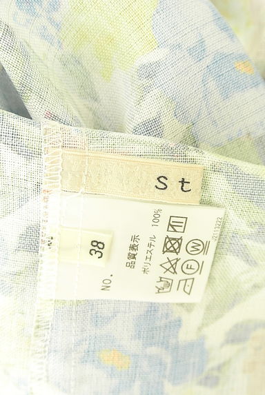 Stola.（ストラ）の古着「リネンライク花柄カットソー（カットソー・プルオーバー）」大画像６へ