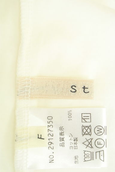 Stola.（ストラ）の古着「花柄×ラメプリントTシャツ（Ｔシャツ）」大画像６へ