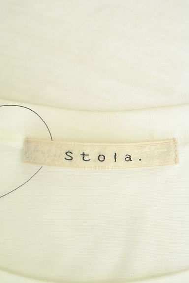 Stola.（ストラ）の古着「ラメロゴプリントTシャツ（Ｔシャツ）」大画像６へ