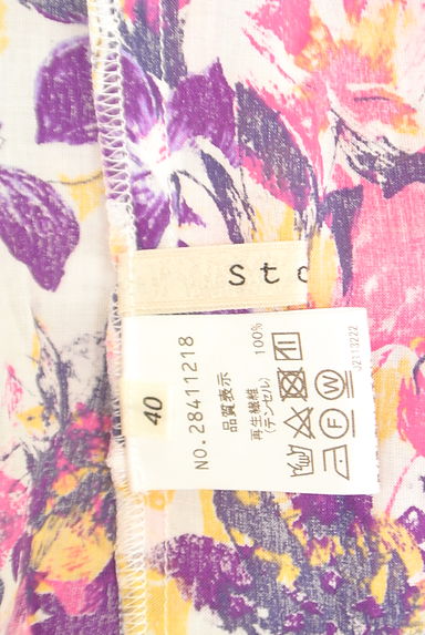 Stola.（ストラ）の古着「裾結びノースリブラウス（カットソー・プルオーバー）」大画像６へ
