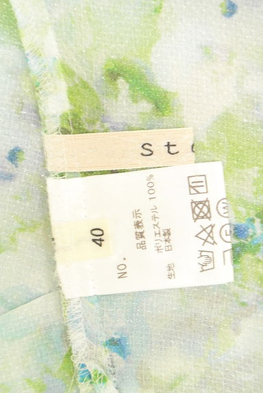 Stola.（ストラ）の古着「花柄ノースリシアーカットソー（カットソー・プルオーバー）」大画像６へ