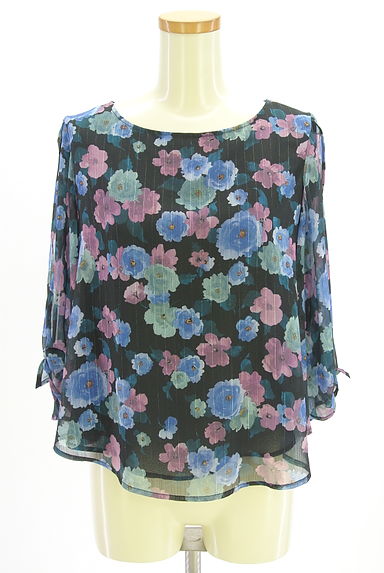 Stola.（ストラ）の古着「花柄シフォンカットソー（カットソー・プルオーバー）」大画像１へ