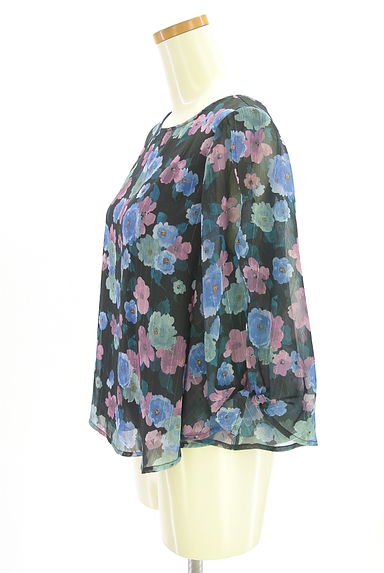 Stola.（ストラ）の古着「花柄シフォンカットソー（カットソー・プルオーバー）」大画像３へ
