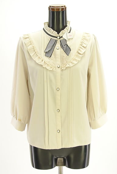 axes femme（アクシーズファム）の古着「フリルヨーク8分袖ブラウス（ブラウス）」大画像４へ