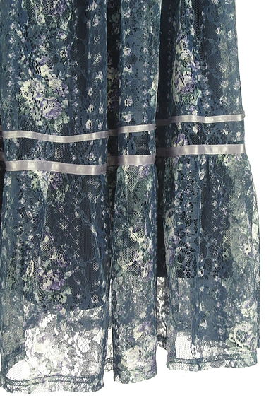 axes femme（アクシーズファム）の古着「花柄レースロングスカート（ロングスカート・マキシスカート）」大画像５へ