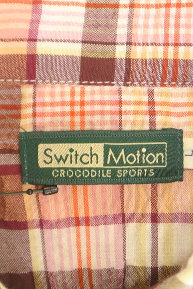 Crocodile（クロコダイル）の古着「Switch Motion チェック柄７分袖シャツ（カジュアルシャツ）」大画像６へ