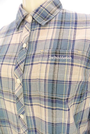 Crocodile（クロコダイル）の古着「Switch Motion ７分袖チェック柄シャツ（カジュアルシャツ）」大画像４へ