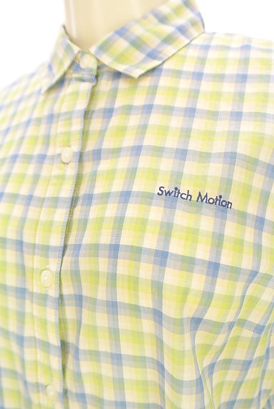 Crocodile（クロコダイル）の古着「Switch Motion ７分袖チェック柄シアーシャツ（カジュアルシャツ）」大画像４へ