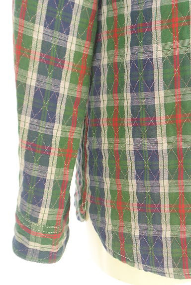 Crocodile（クロコダイル）の古着「Switch Motion キルティング織チェック柄シャツ（カジュアルシャツ）」大画像５へ
