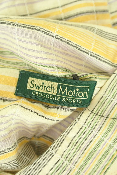 Crocodile（クロコダイル）の古着「SWITCH MOTION CROCODILE 7分袖ボーダーシャツ（カジュアルシャツ）」大画像６へ