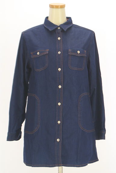 Crocodile（クロコダイル）の古着「インディゴデニムロングシャツ（カジュアルシャツ）」大画像１へ