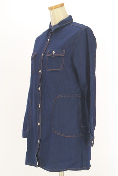 Crocodile（クロコダイル）の古着「インディゴデニムロングシャツ（カジュアルシャツ）」大画像３へ