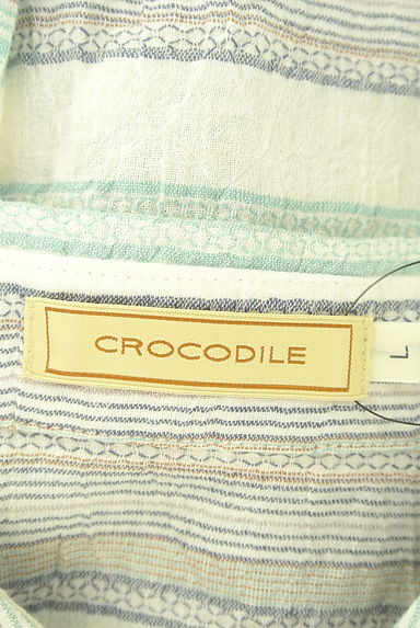 Crocodile（クロコダイル）の古着「マルチボーダーシアーシャツ（カジュアルシャツ）」大画像６へ