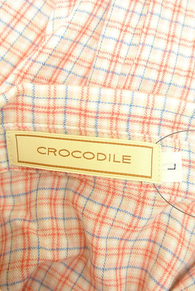 Crocodile（クロコダイル）の古着「ラウンドヘムチェックシャツ（ブラウス）」大画像６へ