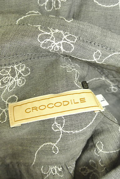 Crocodile（クロコダイル）の古着「花刺繍コットンシャツ（カジュアルシャツ）」大画像６へ