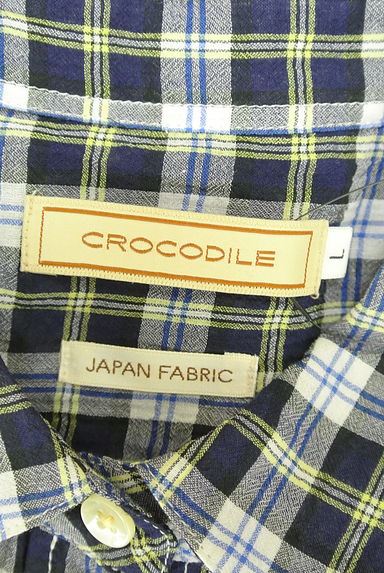 Crocodile（クロコダイル）の古着「チェック柄シアーシャツ（ブラウス）」大画像６へ