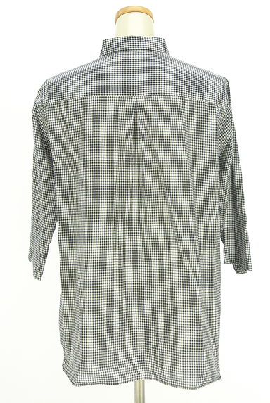 Crocodile（クロコダイル）の古着「２ＷＡＹ８分袖ギンガムチェック柄シャツ（ブラウス）」大画像２へ
