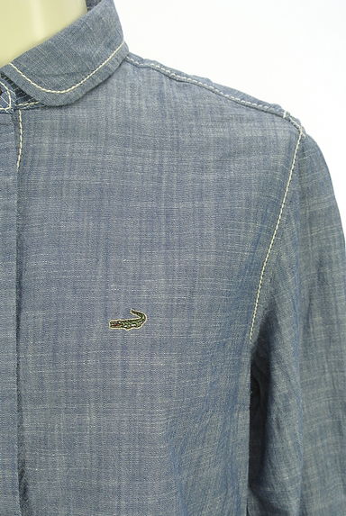 Crocodile（クロコダイル）の古着「ワンポイント刺繍シャンブレーシャツ（カジュアルシャツ）」大画像４へ
