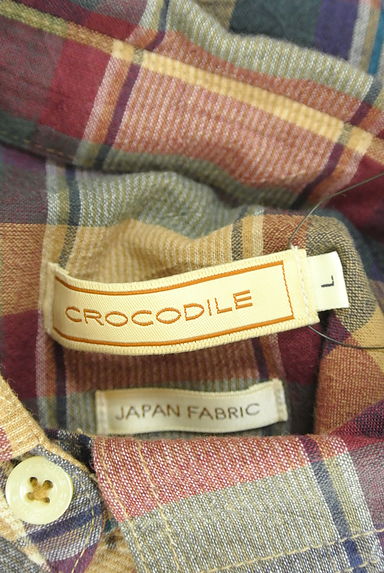 Crocodile（クロコダイル）の古着「ワンポイントチェックシャツ（カジュアルシャツ）」大画像６へ