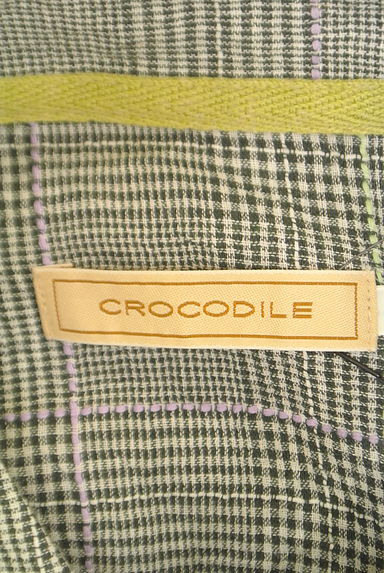 Crocodile（クロコダイル）の古着「８分袖チェックシャツ（カジュアルシャツ）」大画像６へ