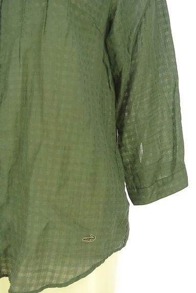 Crocodile（クロコダイル）の古着「７分袖チェック柄シアーブラウス（ブラウス）」大画像５へ