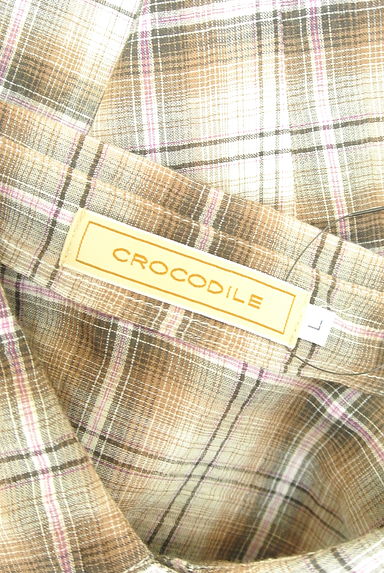Crocodile（クロコダイル）の古着「８分袖チェックシャツ（カジュアルシャツ）」大画像６へ