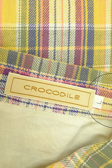 Crocodile（クロコダイル）の古着「チェック柄綿麻シャツ（カジュアルシャツ）」大画像６へ