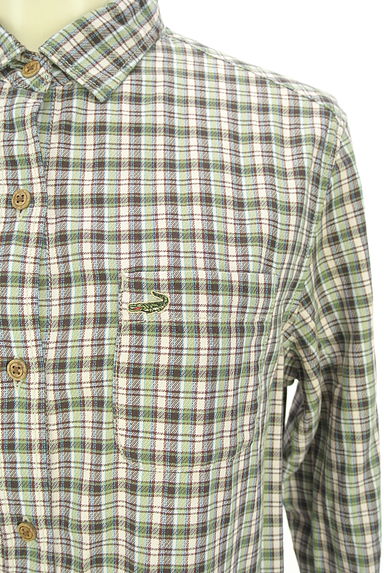 Crocodile（クロコダイル）の古着「８分袖チェックシャツ（カジュアルシャツ）」大画像４へ
