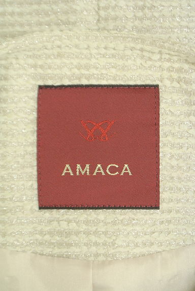 AMACA（アマカ）の古着「ノーカラー光沢ジャケット（ジャケット）」大画像６へ