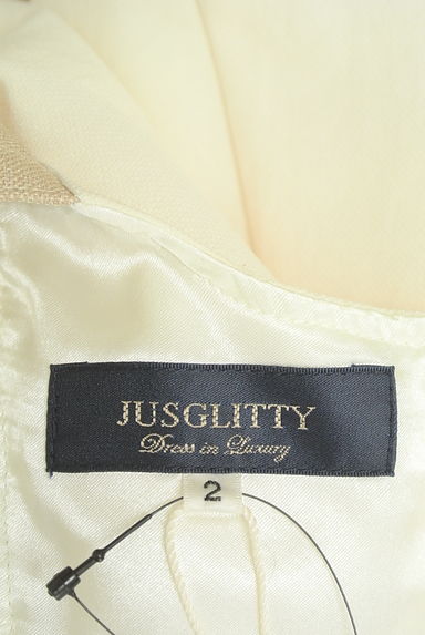 JUSGLITTY（ジャスグリッティー）の古着「バイカラーロングフレアワンピース（キャミワンピース）」大画像６へ