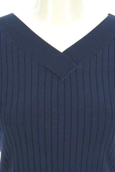 WILLSELECTION（ウィルセレクション）の古着「Vネック半袖リブニット（ニット）」大画像４へ