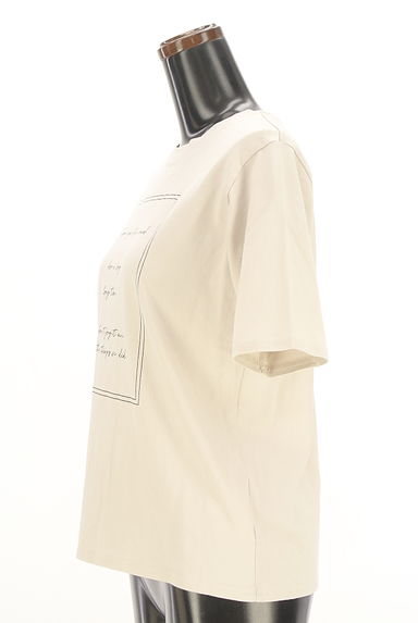 NATURAL BEAUTY BASIC（ナチュラルビューティベーシック）の古着「レタープリントTシャツ（Ｔシャツ）」大画像３へ