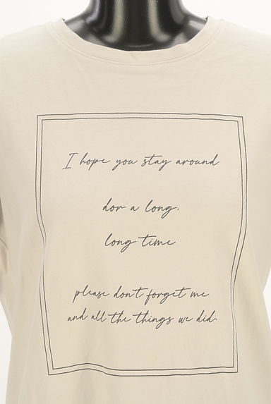 NATURAL BEAUTY BASIC（ナチュラルビューティベーシック）の古着「レタープリントTシャツ（Ｔシャツ）」大画像４へ