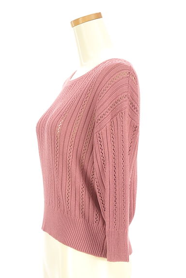 PROPORTION BODY DRESSING（プロポーションボディ ドレッシング）の古着「透かし編み七分袖ニット（ニット）」大画像３へ
